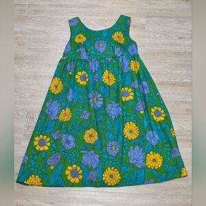 Vintage 60's-70's Petites By Joy Mod Or Psychedelic Floral Dress Sz XS-S Bow
